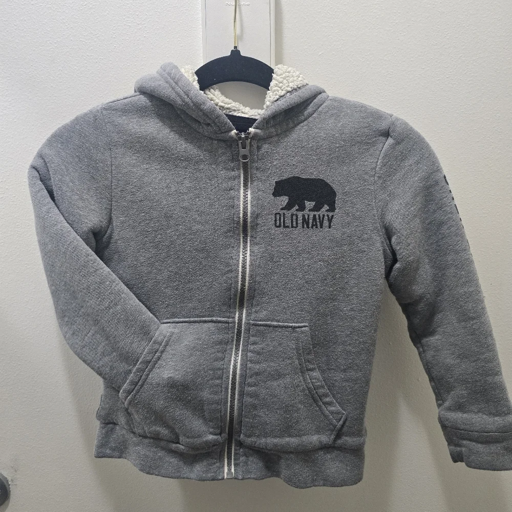Old Navy Boy’s Sherpa-Lined Full-Zip Hoodie